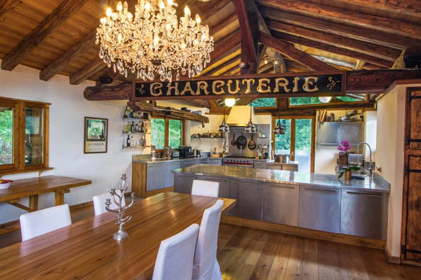 Les espaces communs du chalet du Rassel